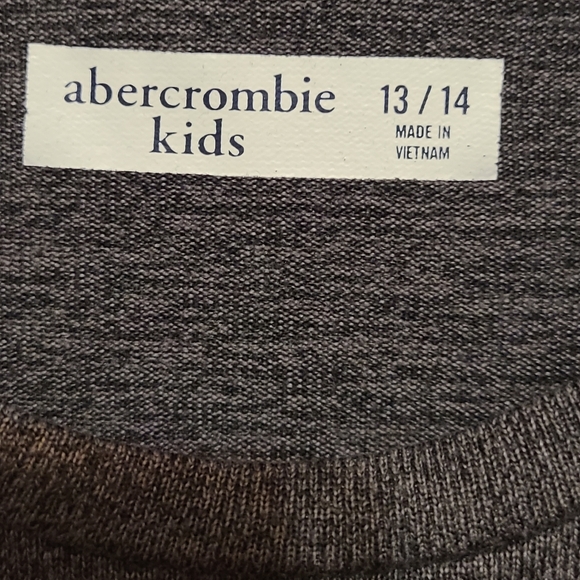 Abercrombie kids size 13/14 gray shirt - Picture 5 of 6